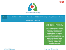 Tablet Screenshot of irishthoracicsociety.com